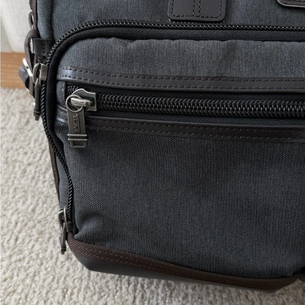 Tumi Charcoal and Espresso Briefcase